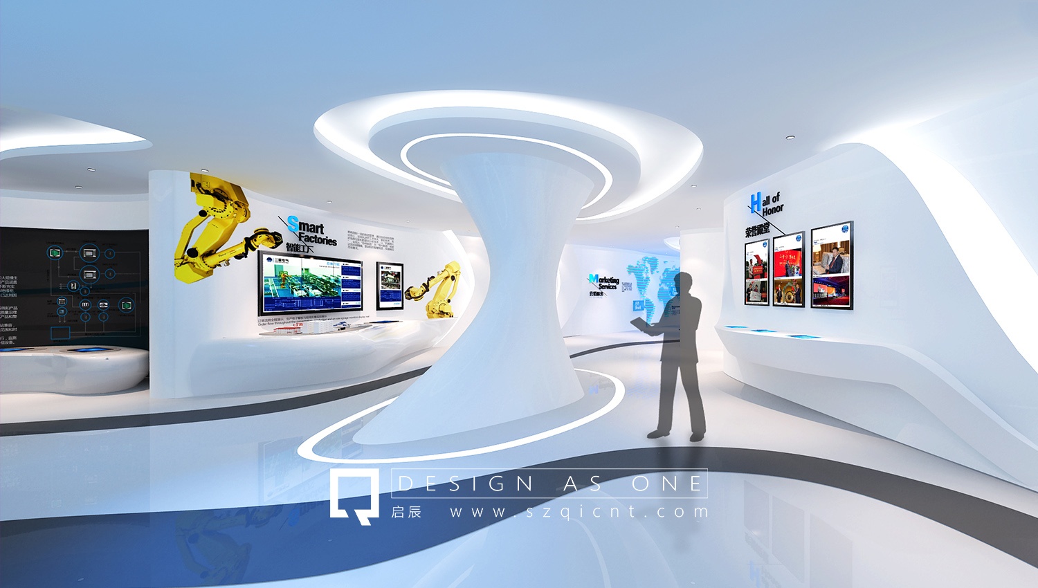 三星電氣品牌展廳設(shè)計和展廳效果圖